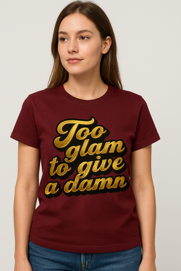 Deep Maroon Cotton Tee