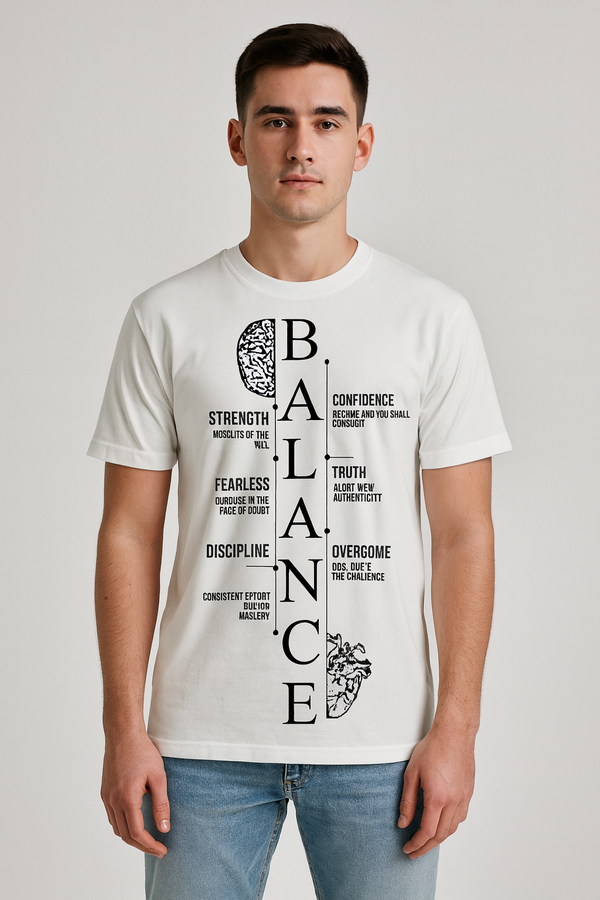Men’s Balance White Tee